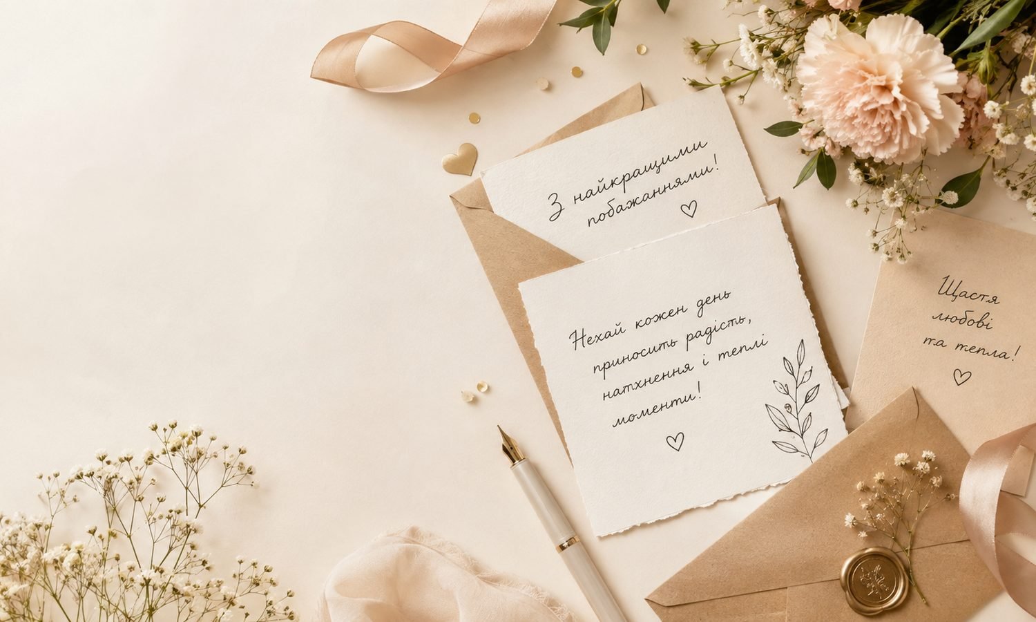 Привітання жінці своїми словами